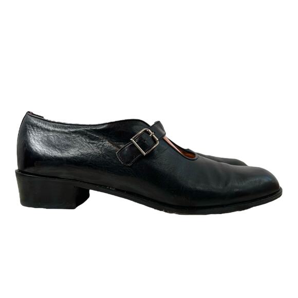 J. Crew Leather Mary Jane Flats in Black Made in Italy Women’s Size 9.5 Narrow - Picture 4 of 13